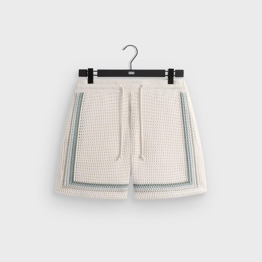 Kith Crochet Curtis Short in Waffle Shorts Chunky Cotton Knit Size Large SS25